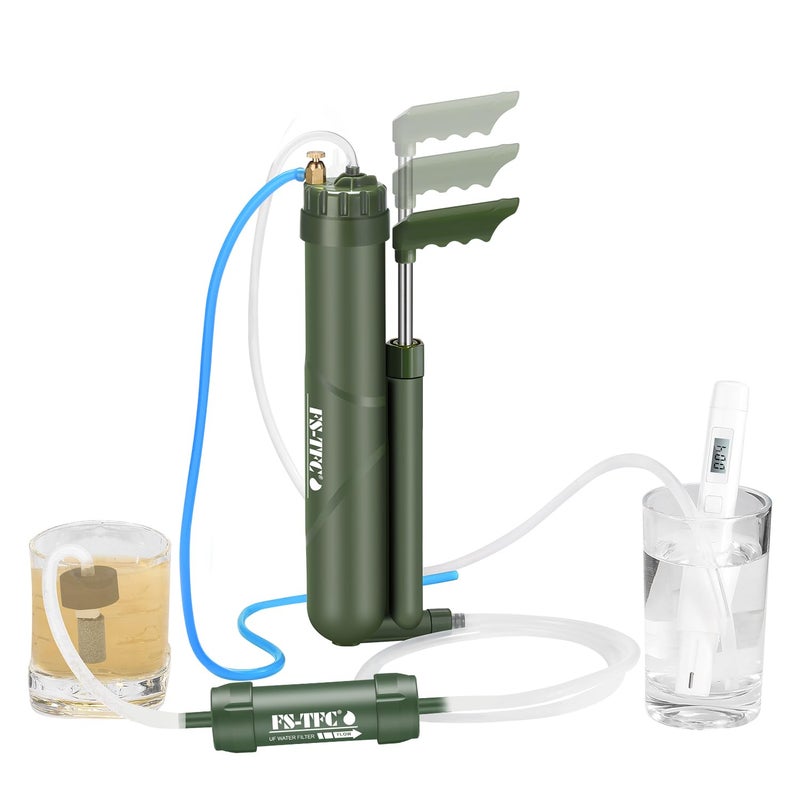FS-TFC Portable Reverse Osmosis Water Filtration System 0.0001 Micron Super-high Precision Water Purification Survival Gear for Hiking, Camping, Travel, and Emergency Preparedness - Image 3